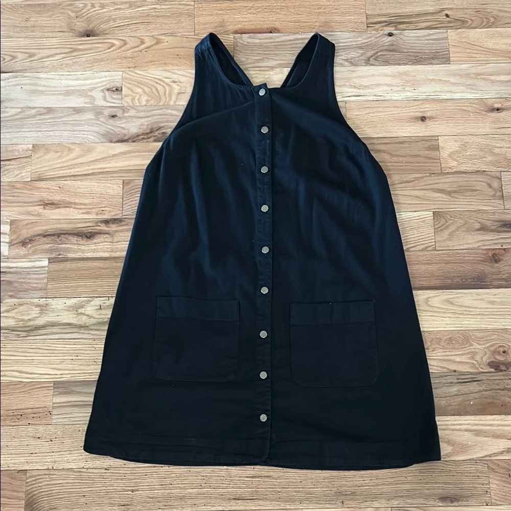 Free people Wilderado Black Button-Down Sleeveless Dress, XL NWT